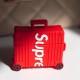 Силіконовий футляр Brand для навушників AirPods 3 + кільце Supreme red