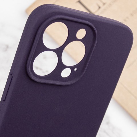 Чохол Silicone Case Full Camera Protective (AA) NO LOGO для Apple iPhone 16 Pro Max (6.9") Фіолетовий / Elderberry