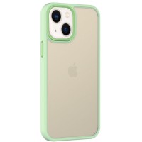 TPU+PC чохол Metal Buttons для Apple iPhone 13 (6.1") Салатовий