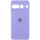 Чохол Silicone Cover Lakshmi Full Camera (AAA) with Logo для Google Pixel 7 Pro Бузковий / Dasheen