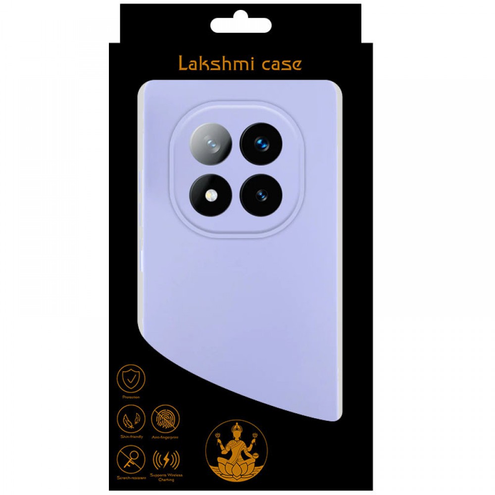 Чохол Silicone Cover Lakshmi Full Camera (AAA) для Xiaomi Redmi Note 14 Pro 4G Бузковий / Dasheen