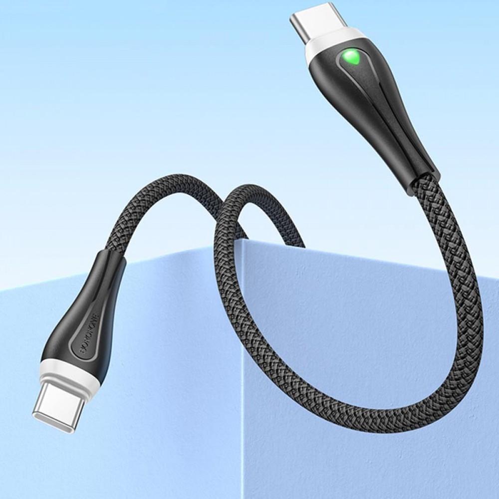 Дата кабель Borofone BX100 Advantage 60W Type-C to Type-C Black