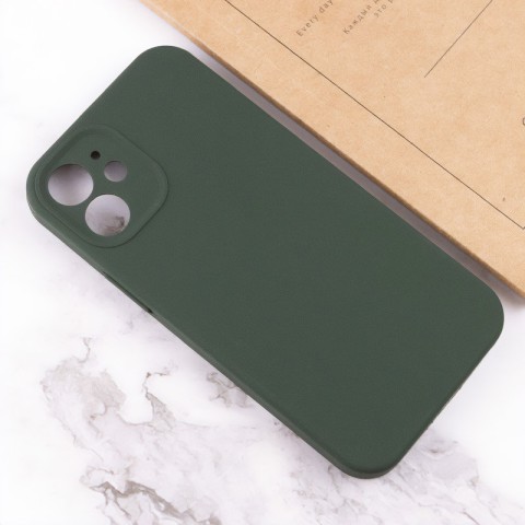 Чохол Silicone Case Full Camera Protective (AA) NO LOGO для Apple iPhone 12 (6.1") Зелений / Cyprus Green