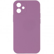 Silicone Case Square Full Camera Protective (AA) NOLOGO для Apple iPhone 11 (6.1") Ліловий / Lilac Pride