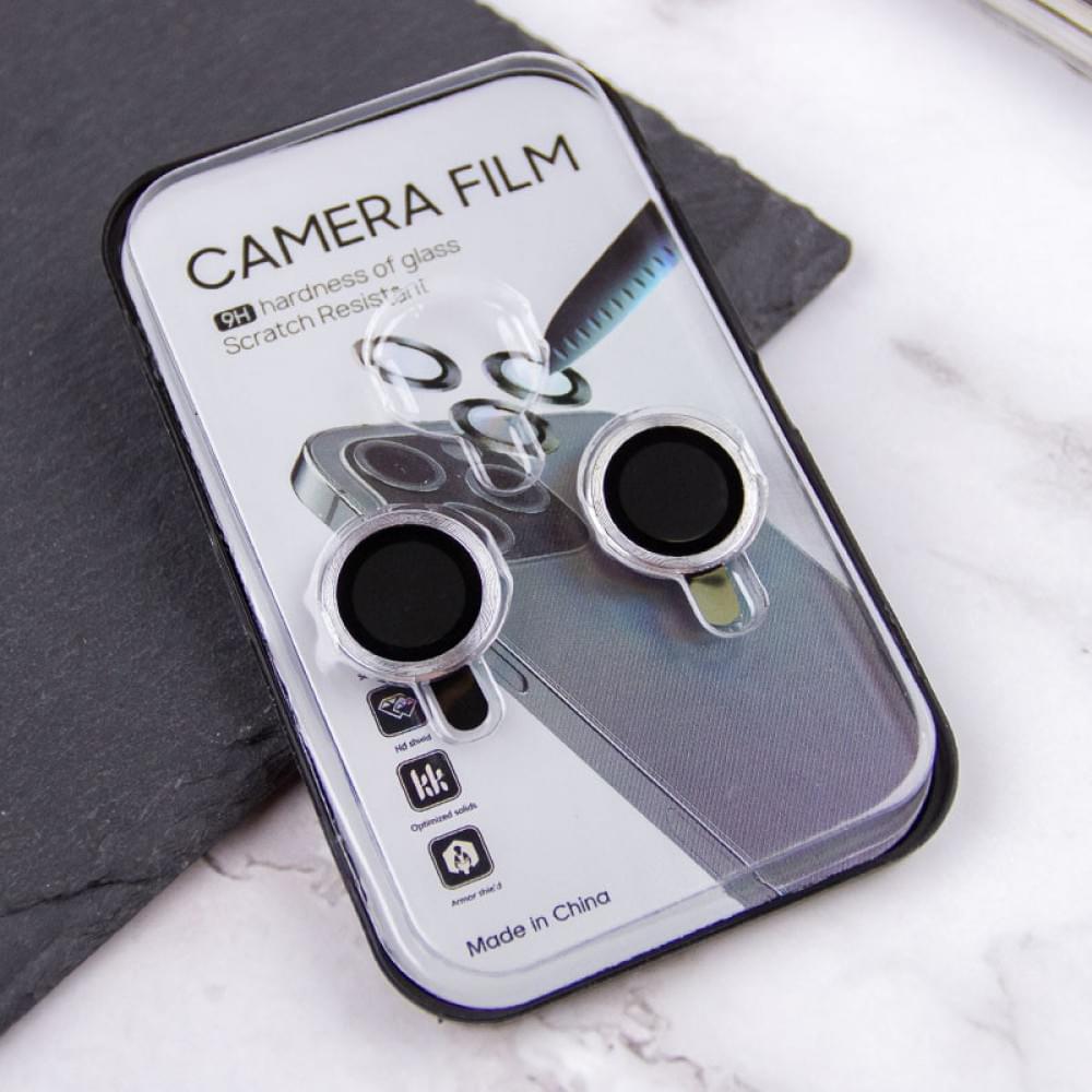 Защитное стекло Metal Classic на камеру (в упак.) для Apple iPhone 15 (6.1") / 15 Plus (6.7")