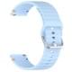 Силіконовий ремінець Wavy для Smart Watch 22mm Light Blue
