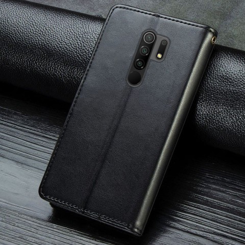 Шкіряний чохол-книжка GETMAN Gallant (PU) для Xiaomi Redmi Note 8 Pro Чорний