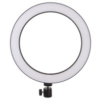 Кільцева світлодіодна LED лампа Flat Ring 8" Black