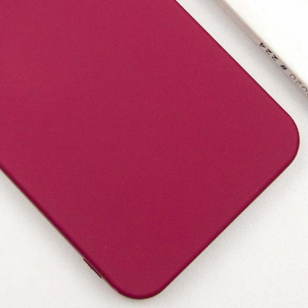 Чохол TPU GETMAN Liquid Silk Full Camera для Samsung Galaxy S23+ Бордовий / Marsala