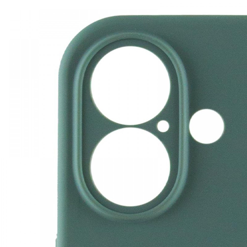 Чохол Silicone Case Full Camera Protective (AA) для Apple iPhone 16 (6.1") Зелений / Pine green