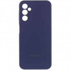 Чохол Silicone Cover Lakshmi Full Camera (AA) with logo для Samsung Galaxy A16 4G/5G Синій / Midnight blue