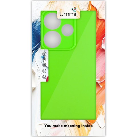 Чохол Silicone Cover Ummi Lakshmi Full Camera (AA) для Xiaomi Redmi 13 4G / Poco M6 4G Салатовий / Neon Green