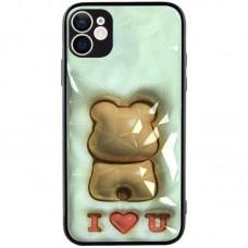 TPU+PC чохол Prisma Fluffie для Apple iPhone 11 (6.1") Bear