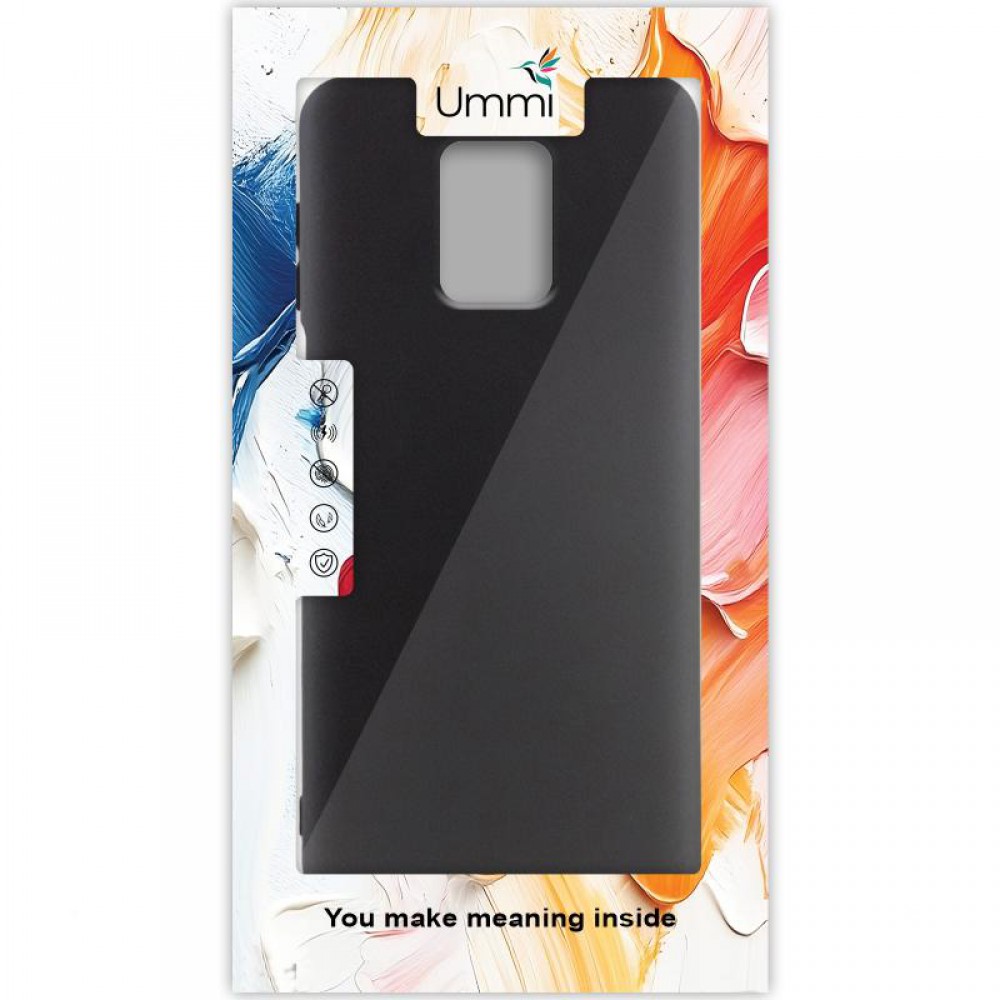 Чохол Silicone Cover Ummi Lakshmi (AA) для Xiaomi Redmi Note 9s / Note 9 Pro / Note 9 Pro Max Чорний / Black