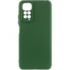 Чохол TPU GETMAN Liquid Silk Full Camera для Xiaomi Redmi Note 11 (Global) / Note 11S Зелений / Dark green