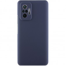 Чохол Silicone Cover Lakshmi Full Camera (AAA) для Xiaomi Redmi Note 10 Pro / 10 Pro Max Темно-синій / Midnight blue