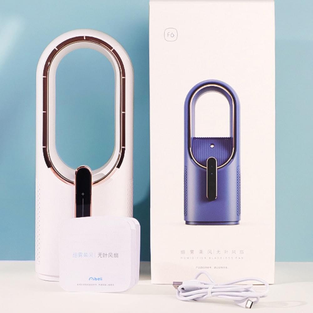 Настольный вентилятор F6 2in1 с увлажнителем воздуха 2200mAh