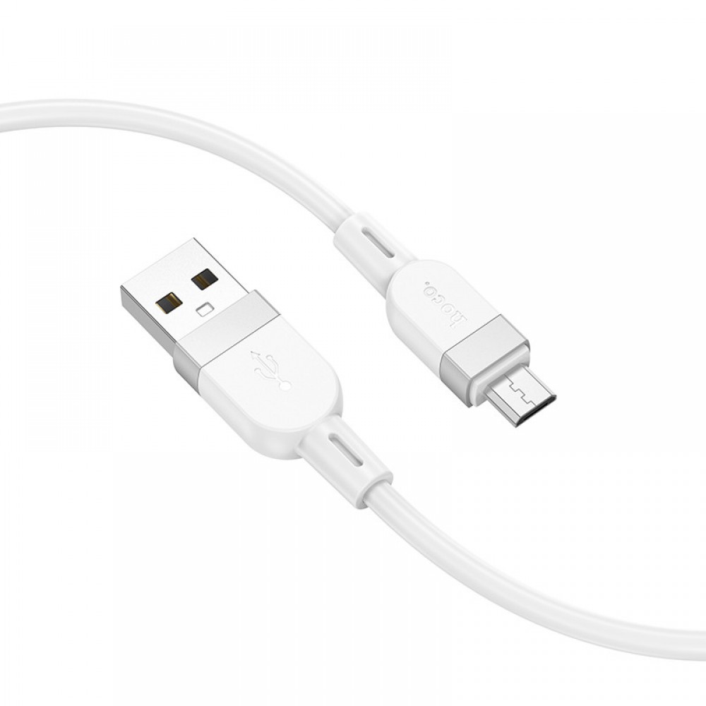 Дата кабель Hoco X109 Energy silicone USB to MicroUSB (1m) White
