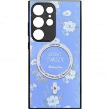 TPU+PC чохол Secret Garden with MagFit для Samsung Galaxy S24 Ultra Lilac