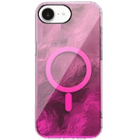 Чохол TPU Shiny Mountain (MagFit) для Apple iPhone 16e (6.1") Pink
