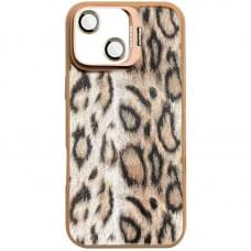 Чохол TPU+PC Wild Leopard with MagSafe and Lens для Apple iPhone 13 / 14 (6.1") Brown
