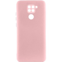 Чохол TPU GETMAN Liquid Silk Full Camera для Xiaomi Redmi Note 9 / Redmi 10X Рожевий / Pink
