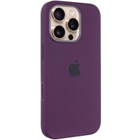 Чохол Silicone case (AAA) with Magsafe and Animation (button) для Apple iPhone 16 Pro Max (6.9") Plum