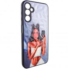 TPU+PC чохол Prisma Ladies для Samsung Galaxy A05s Black in White