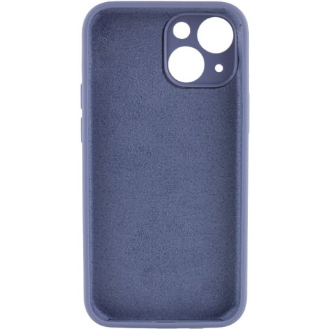Чохол Silicone Case Full Camera Protective (AA) NO LOGO для Apple iPhone 15 Plus (6.7") Сірий / Lavender Gray