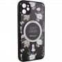 TPU+PC чохол Secret Garden with MagSafe для Apple iPhone 12 (6.1") Black