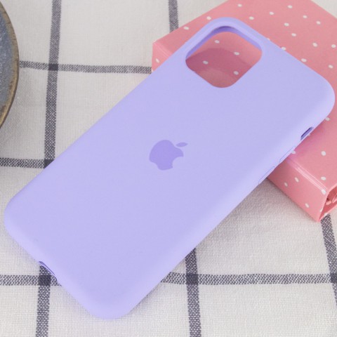 Чохол Silicone Case Full Protective (AA) для Apple iPhone 11 (6.1") Бузковий / Dasheen