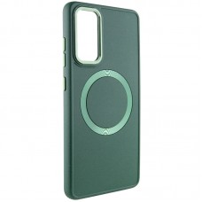 TPU чохол Bonbon Metal Style with MagSafe для Samsung Galaxy A54 5G Зелений / Army Green