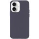 Чохол Silicone Case Full Protective (AA) NO LOGO для Apple iPhone 16 (6.1") Сірий / Dark Gray