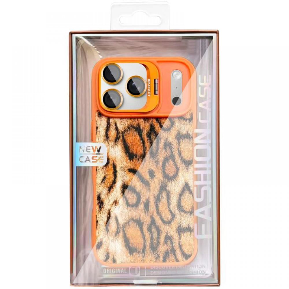 Чохол TPU+PC Wild Leopard with MagSafe and Lens для Apple iPhone 17 Pro (6.3") Orange
