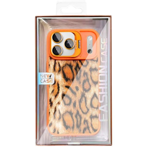 Чохол TPU+PC Wild Leopard with MagSafe and Lens для Apple iPhone 17 Pro (6.3") Orange