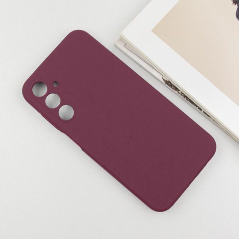 Чохол Silicone Cover Lakshmi Full Camera (AAA) для Samsung Galaxy A36 5G Бордовий / Plum