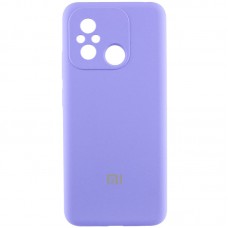 Чохол Silicone Cover Lakshmi Full Camera (AA) with logo для Xiaomi Redmi 12C / Poco C55 Бузковий / Dasheen