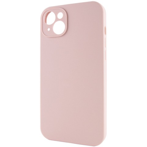 Чохол Silicone Case Full Camera Protective (AA) NO LOGO для Apple iPhone 13 (6.1") Рожевий / Pink Sand