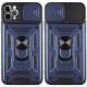 Чохол Ummi Camshield Serge Ring для Apple iPhone 12 Pro / 12 (6.1") Синій