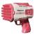 Пістолет для мыльных пузырей Bubble Gun 698-20 з насадками на 32/45 отверстий 50ml Pink
