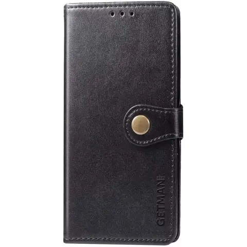 Шкіряний чохол-книжка GETMAN Gallant (PU) для Xiaomi Redmi 13 4G / Poco M6 4G Чорний