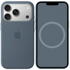 Чохол Silicone case (AAA) with Magsafe and Animation для Apple iPhone 17 Pro (6.3") Anchor Blue