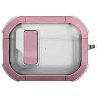 Футляр протиударний Locking Button для навушників Airpods Pro 2 / Pro Pink