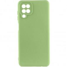 Чохол TPU GETMAN Liquid Silk Full Camera для Samsung Galaxy A12 Зелений / Pistachio