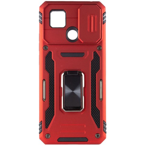 Ударостійкий чохол Camshield Army Ring для Xiaomi Redmi 9C / 10A Червоний / Red