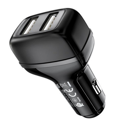 АЗП Hoco Z36 Leader 2.4A (2USB-A) Чорний