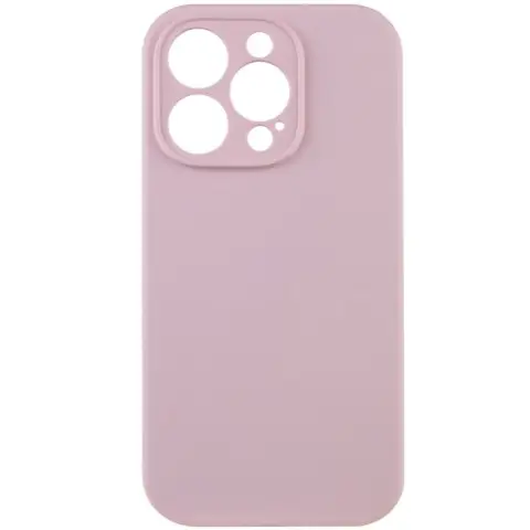 Чохол Silicone Case Full Camera Protective (AA) NO LOGO для Apple iPhone 16 Pro (6.3") Рожевий / Chalk Pink