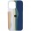 Чохол Silicone case Full Rainbow для Apple iPhone 13 Pro Max (6.7") Білий / Синій
