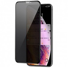 Захисне скло Privacy 5D (full glue) (тех.пак) для Apple iPhone 11 Pro / X / XS (5.8") Чорний