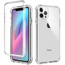 Чохол TPU+PC Full Body з захистом 360 для Apple iPhone 12 Pro Max (6.7") Прозорий